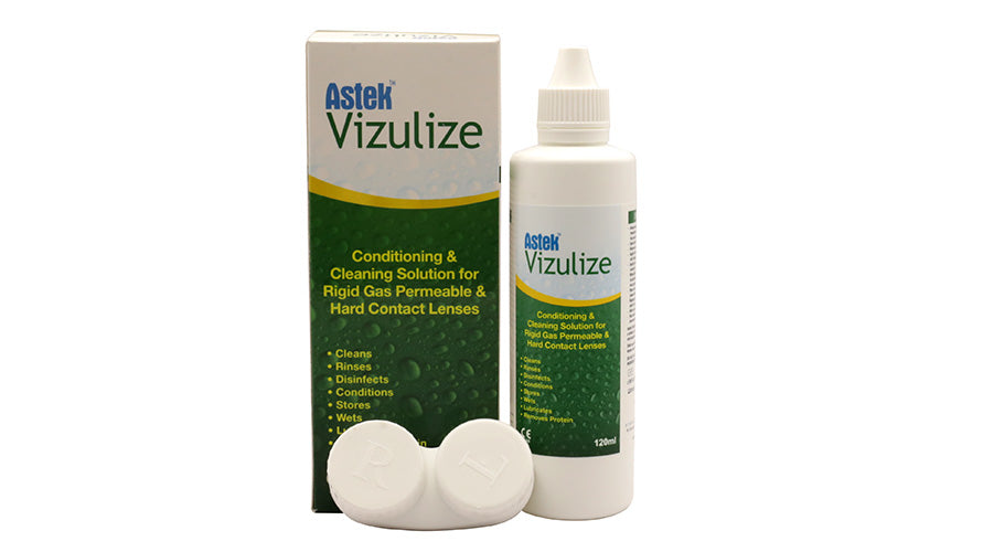 Astek Vizulize Hard Contact Lens Solution